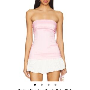 NWT REVOLVE Pink Strapless Top